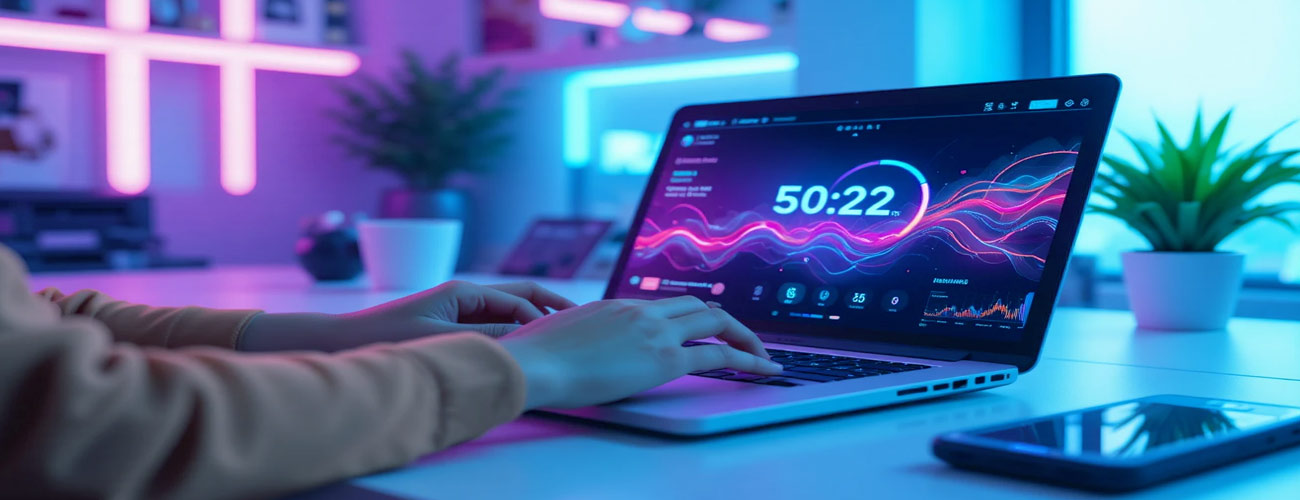 Free typing test online showing typing speed test interface with WPM and accuracy results