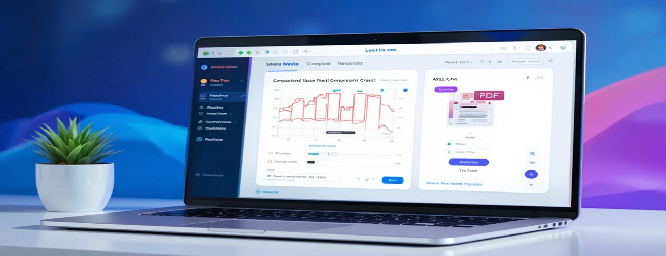 compress pdf without losing quality online tool interface