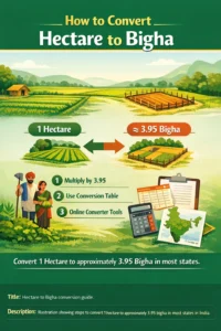 How to Convert Hectare to Bigha Step by Step