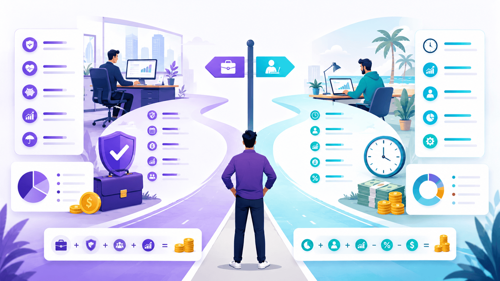 Freelance pay calculator salary comparison